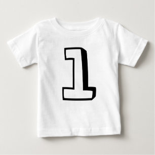 Age one (1) birthday t-shirts for baby