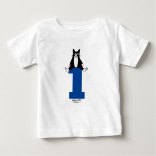 Age ONE 1st  birthday Panda Kitty Cat T-Shirts