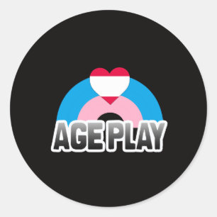 Age Play Pride Classic Round Sticker