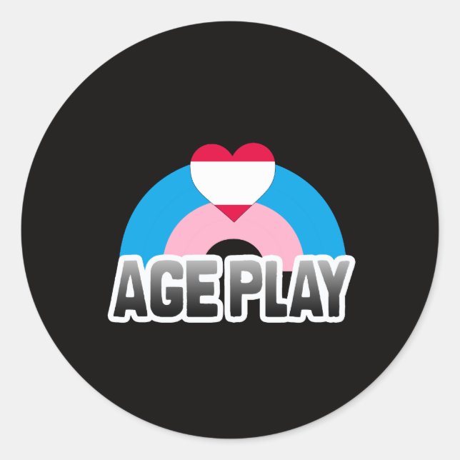 Age Play Pride Classic Round Sticker (Front)