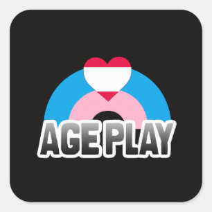Age Play Pride Square Sticker