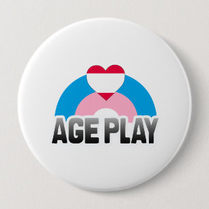 AGE PLAY RAINBOW 10 CM ROUND BADGE