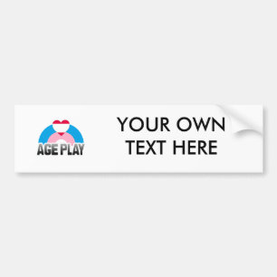 AGE PLAY RAINBOW BUMPER STICKER
