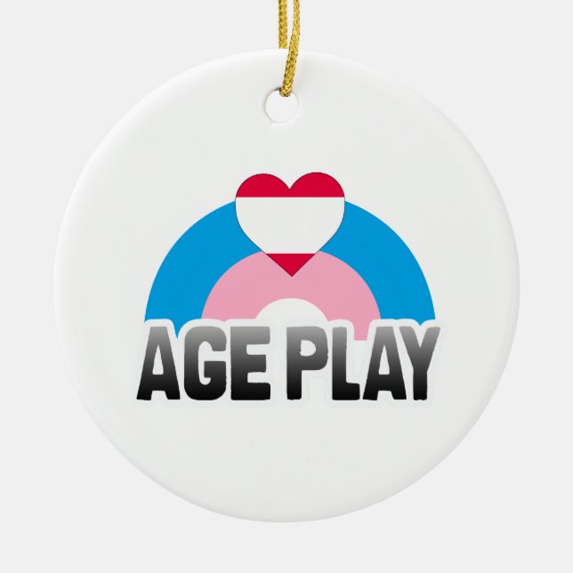 AGE PLAY RAINBOW CERAMIC TREE DECORATION (Front)