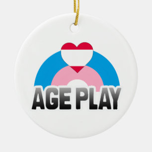 AGE PLAY RAINBOW CERAMIC TREE DECORATION