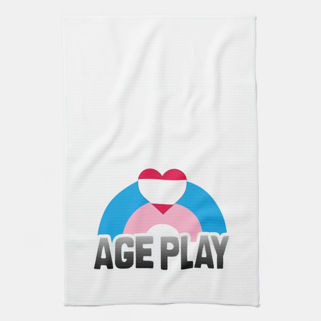 AGE PLAY RAINBOW TEA TOWEL (Vertical)