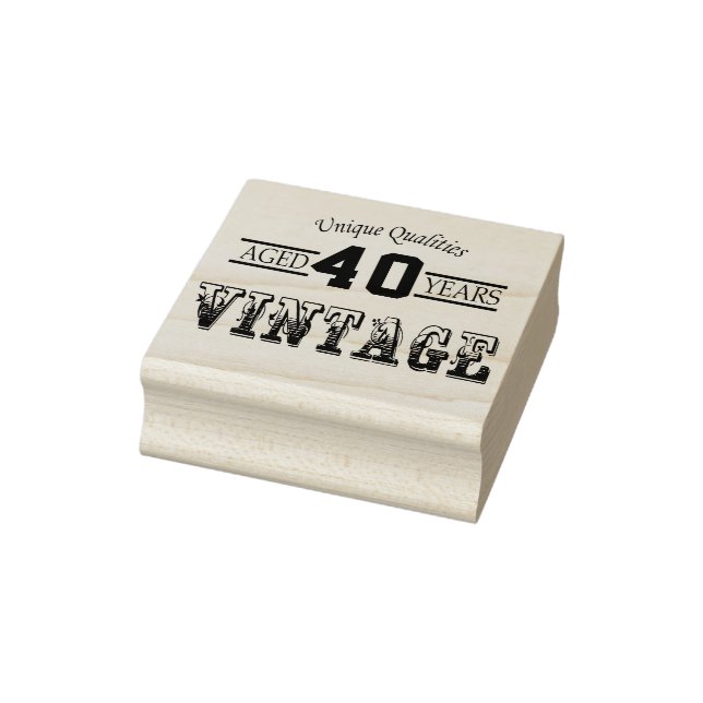 Aged 00 Years | Vintage Rubber Stamp (Stamp)