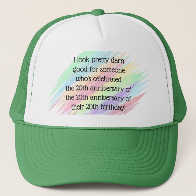 Aged 60 & over trucker hat (Front)