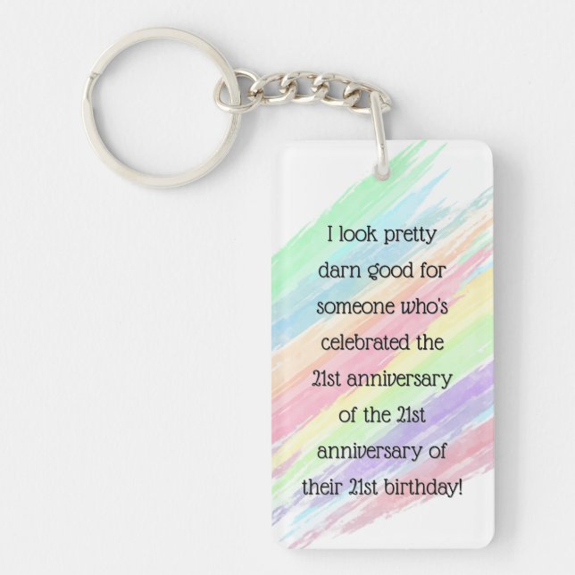 Aged 63 & over key ring (Front)