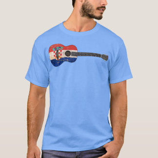 Aged and Worn Croatian Acoustic Guitar T-Shirt