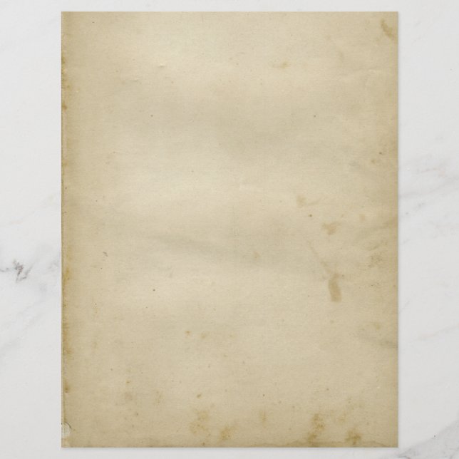 Aged Blank Antique Stained Paper Retro Inspired (Front)