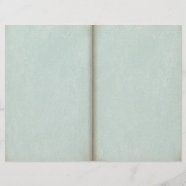 Aged Blue Scrapbook Journal Page (Front)