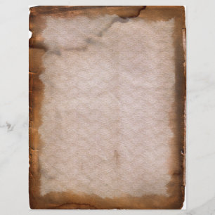 Aged Cracked Stained Vintage Letterhead