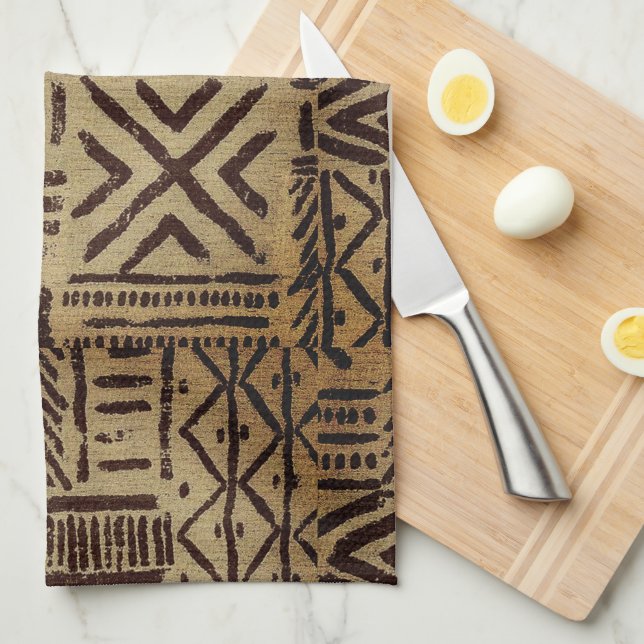 Aged Earth Canvas  Tea Towel (Quarter Fold)