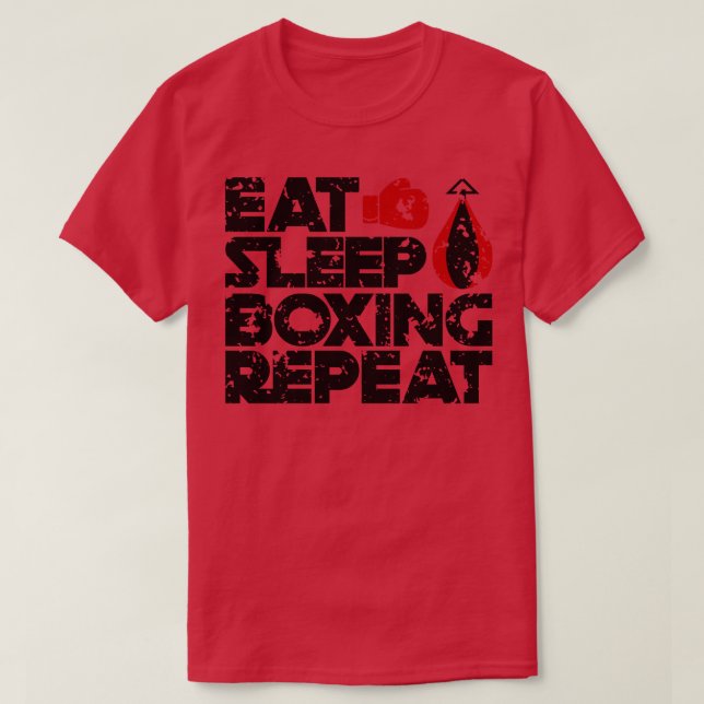 Aged Eat Sleep Boxing 1 T-Shirt (Design Front)