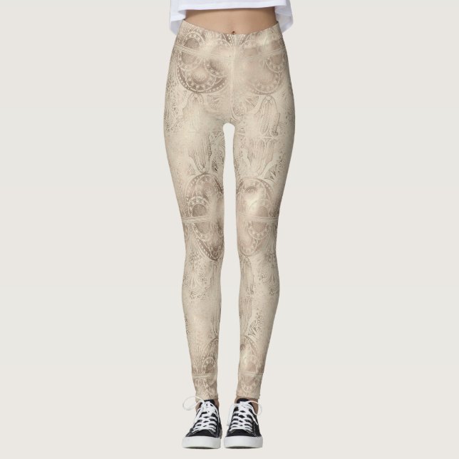 Aged Egyptian Elements Leggings (Front)