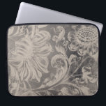 Aged Floral Laptop Sleeve<br><div class="desc">Aged Floral II by Vision Studio. Pattern composed of faded,  antique-like floral designs.</div>