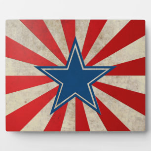 Aged Glory - Red, White and Blue Plaque