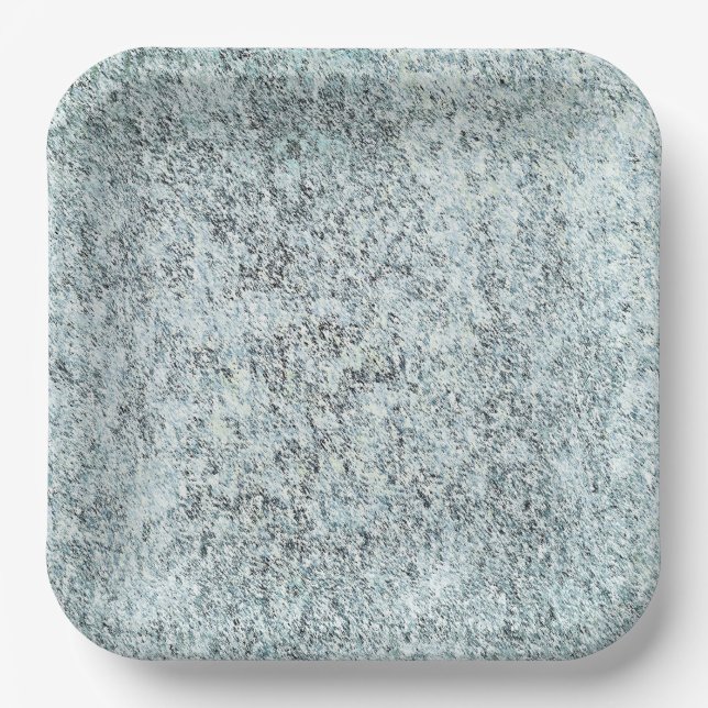 Aged Granite  Paper Plate (Front)