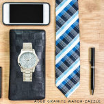 Aged Granite Watch<br><div class="desc">A textured blend,  of blue,  grey,  yellow,  black,  and white,  produced this unique,  graphic art-which mimics,  the aged look,  of granite,  marble stone.</div>