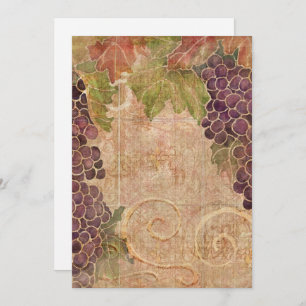 Aged Grape Vineyard Blank Note Cards