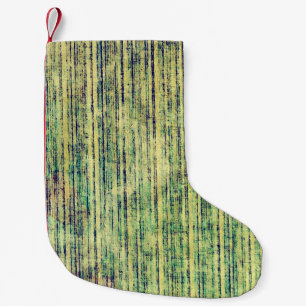 Aged grunge texture. With different color patterns Small Christmas Stocking