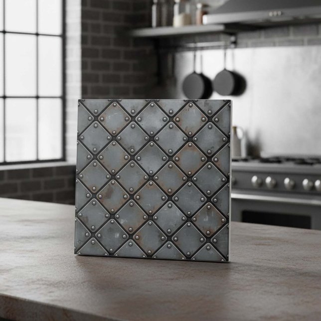 Aged Iron Plate and Rivets #21 ID1227 Tile (Creator Uploaded)