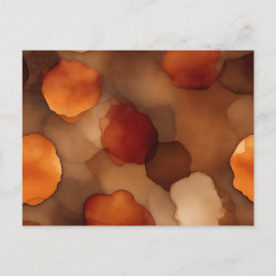 Aged Metal Inspired Alcohol Ink Postcard