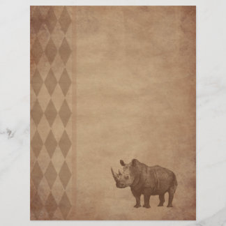 Aged paper -rhino