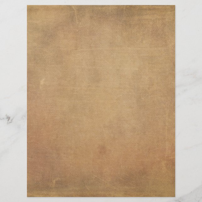 Aged Parchment Scrapbook Paper (Front)