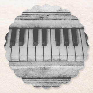 Aged Piano Paper Coaster