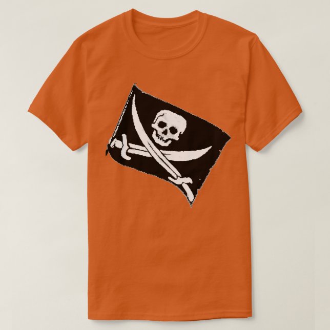 aged pirate flag print T-Shirt (Design Front)