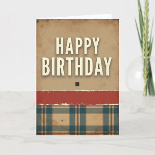 Aged Sepia Birthday Card