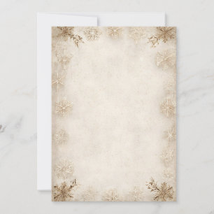 Aged Snowy Border Invitation Background   Vintage 