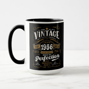 Aged to Perfection 1956 Birthday Vintage 70th Mug