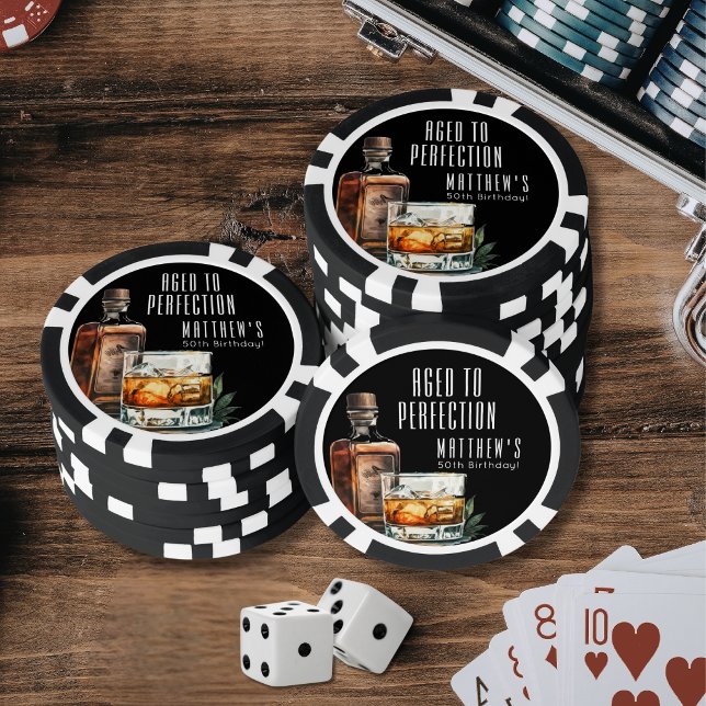 Aged To Perfection 50th Birthday Poker Chips (Aged To Perfection 50th Birthday Poker Chips)