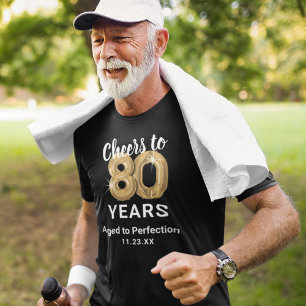Aged to Perfection 80th Birthday T-Shirt