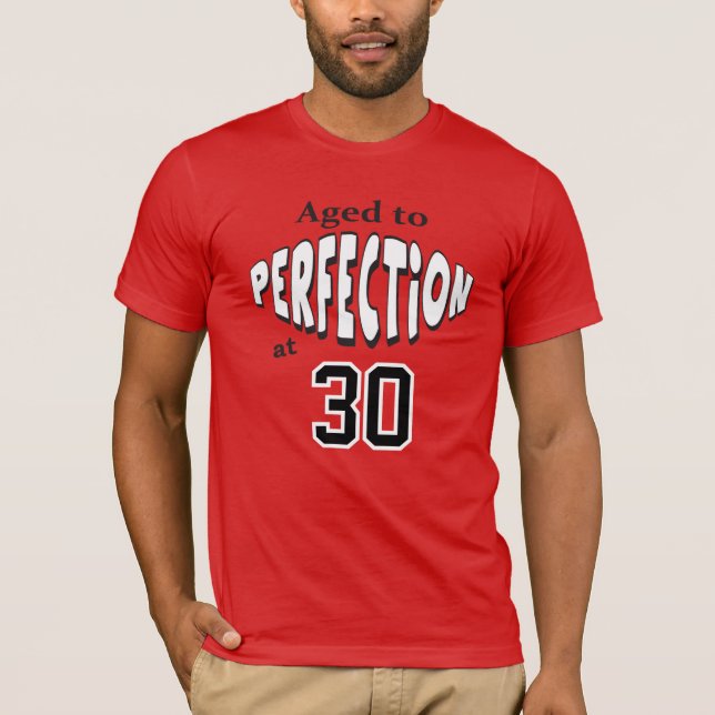 Aged to Perfection at 00 | Add Name T-Shirt (Front)