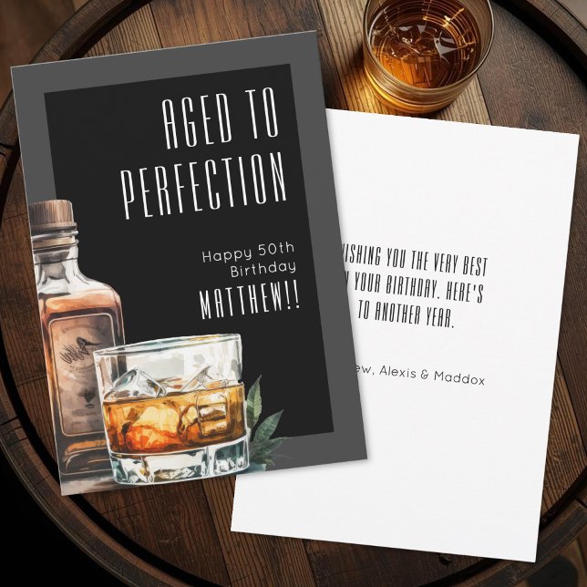 Aged To Perfection Birthday Card (Aged To Perfection Birthday Card)