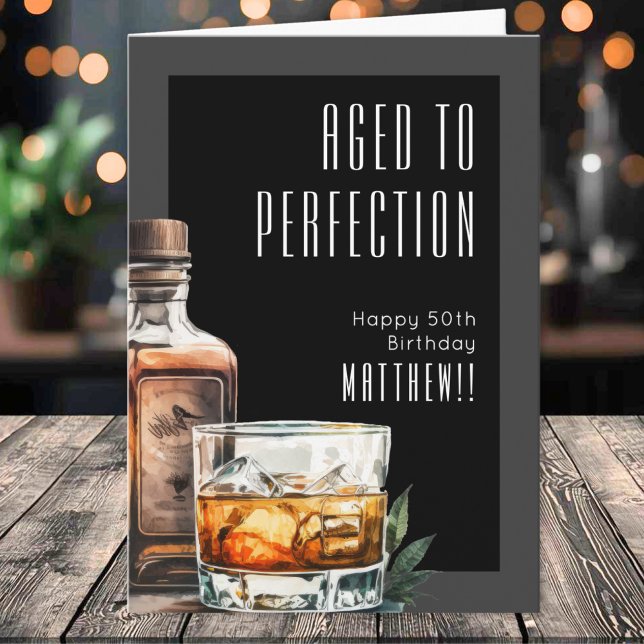 Aged To Perfection Birthday Card (Aged To Perfection Birthday Card)