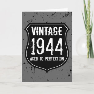 Aged to perfection Birthday greeting card for men