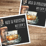 Aged To Perfection Birthday Party Napkin<br><div class="desc">Aged To Perfection 50th Birthday Party Napkin. Celebrate a milestone in style with this sophisticated whiskey-themed party napkin. The design features a bold watercolor whiskey bottle and glass positioned at the bottom left, while the top right displays “Aged To Perfection” along with the birthday person’s name and age in elegant...</div>