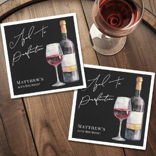 Aged To Perfection Birthday Party Napkin
