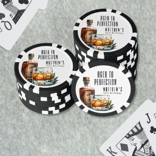 Aged To Perfection Birthday Party Poker Chips