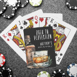 Aged To Perfection Birthday Whiskey Playing Cards<br><div class="desc">Aged To Perfection 50th Birthday Poker Cards. Celebrate a milestone in style with these custom poker cards featuring the same sophisticated design printed on the back of each card. The front of the cards remains standard for gameplay, while the backs showcase a bold black background with crisp white fonts for...</div>