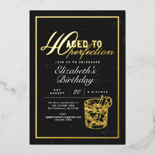 Aged to Perfection Bourbon 40th Birthday Party