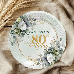 Aged to Perfection Dusty Green Foliage Plate