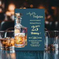 Aged to Perfection Men 25th Whiskey Birthday