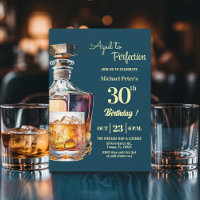 Aged to Perfection Men 30th Whiskey Birthday 