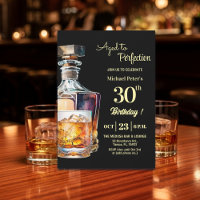 Aged to Perfection Men 30th Whiskey Birthday 